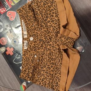 Cheetah print shorts